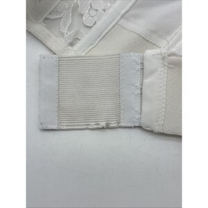 Vtg Victorias Secret Bustier Bra 34B White Floral Lace Strapless Lingerie Extend imagem 15