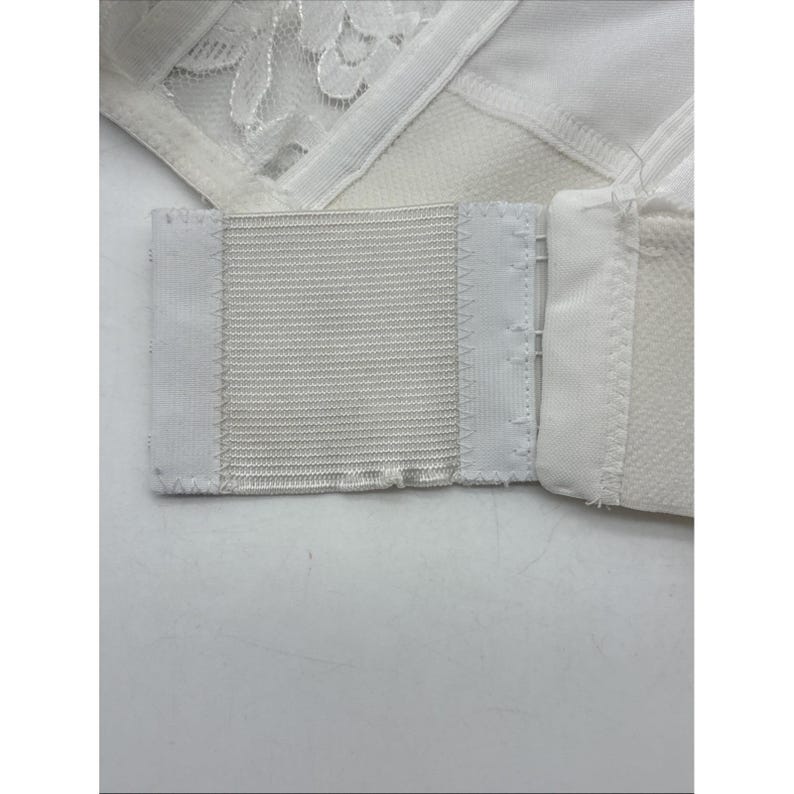 Vtg Victorias Secret Bustier Bra 34B White Floral Lace Strapless Lingerie Extend imagem 15