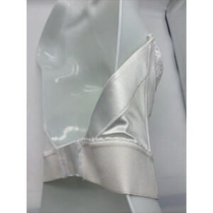 Vtg Victorias Secret Bustier Bra 34B White Floral Lace Strapless Lingerie Extend imagem 9