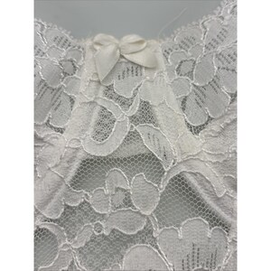 Vtg Victorias Secret Bustier Bra 34B White Floral Lace Strapless Lingerie Extend imagem 2