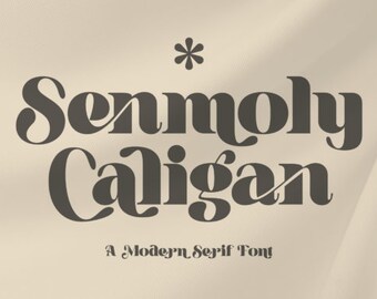 Senmoly Caligan Font, Halloween Font, Branding Font, Wedding Font, Swash Font, Cricut Font, Beautiful Font, Display Font, Font for Canva