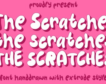 The Scratches Font, Halloween Font, Branding Font, Wedding Font, Swash Font, Cricut Font, Beautiful Font, Display Font, Font for Canva
