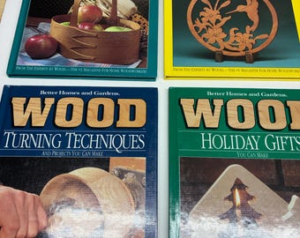 Vintage WOOD Woodworking Books Lot of 4 Better Homes Gardens 1990s Project Books