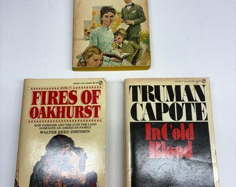Vintage Paperback Book Lot 1970s 1980 First Printings Truman Capote Elizabeth Corbett Oakhurst