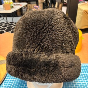 Shearling and Suede Hat - Etsy