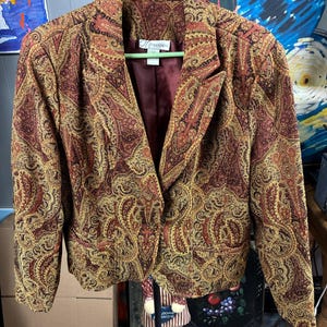DRESSBARN　dressbarn　柄　デザインジャケット Dressbarn - Etsy