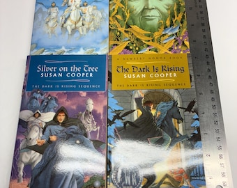 Vintage Susan Cooper Dark Is Rising Sequence 4 Book Set 1980s Fantasy Paperbacks