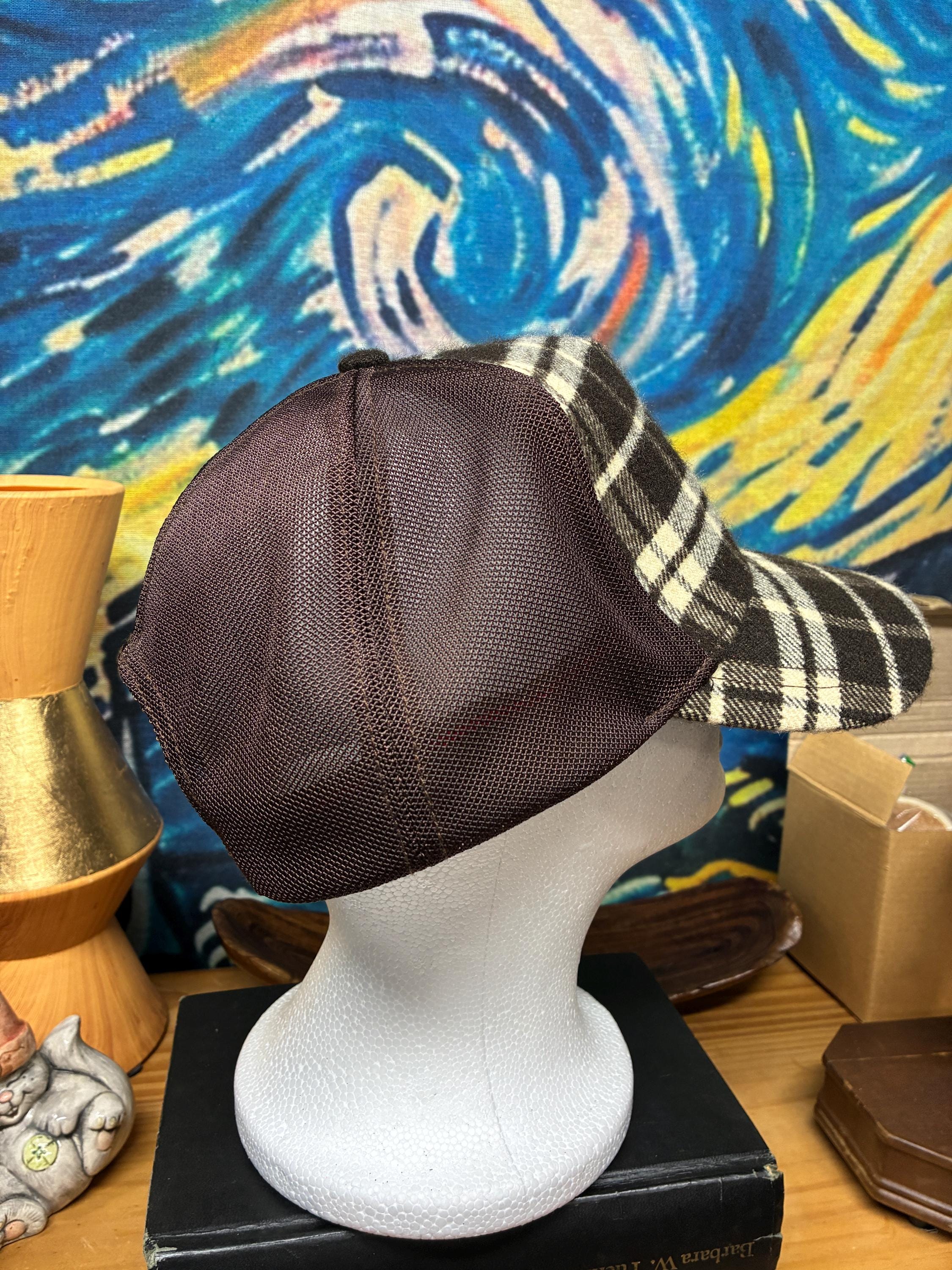 GAP Plaid Wool-blend Trucker Cap – Brown Mesh-back Baseball  display picture 1