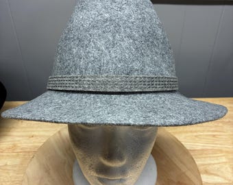 Vintage Mens Dobbs Fedora Hat Gray Wool Felt 6 3/4 Small  display picture 1