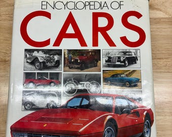 Encyclopedia of Cars Hardcover Book 1990 Vintage Automotive Reference Guide Chris Horton Classic Car Encyclopedia