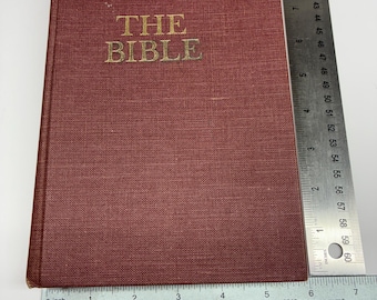 Vintage 1971 Bible Revised Standard Version American Bible Society Hardcover RSV