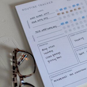 Printable Routine Tracker | Weekly Habit Tracker, Printable Habit ...