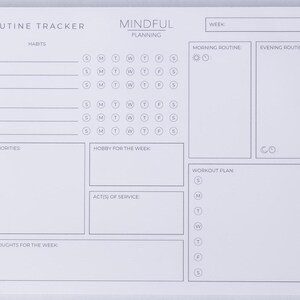 Printable Routine Tracker | Weekly Habit Tracker, Printable Habit ...