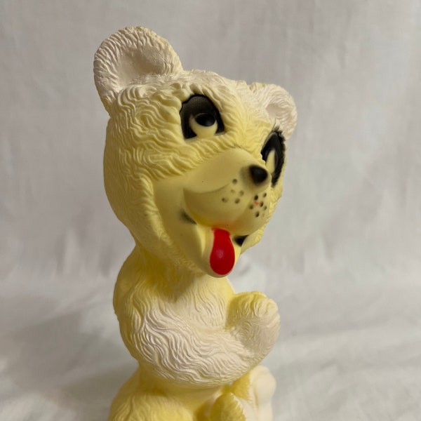 Vintage Rubber Squeaky Bear Baby Toy
