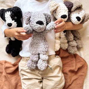Custom Crochet Puppy Dog Lovey, Baby Shower, Newborn Gift
