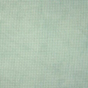 May include: A light sage green fabric featuring a distinct waffle weave texture. The material displays a consistent grid-like pattern created by the raised square sections of the weave, resulting in a uniform and tactile surface across the entire piece.
