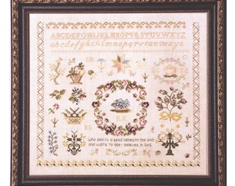 The Seed Sampler by Samplers and Primitives - Cross Stitch Paper Pattern