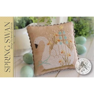 Spring Swan by With Thy Needle & Thread - Cross Stitch Paper Pattern - Brenda Gervais