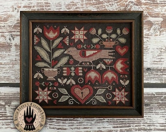 Folkart Garden by Teresa Kogut - Cross Stitch Paper Pattern - 2025 Nashville Needlework Market