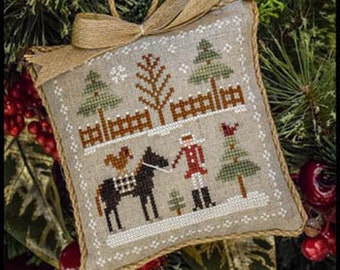 Farmhouse Christmas Series #2 - Horsin' Around by Little House Needleworks - Cross Stitch Paper Pattern