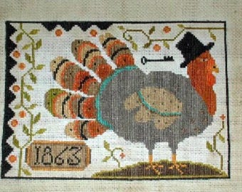 Thomas - Primitive Cross Stitch Pattern - From Notforgotten Farm