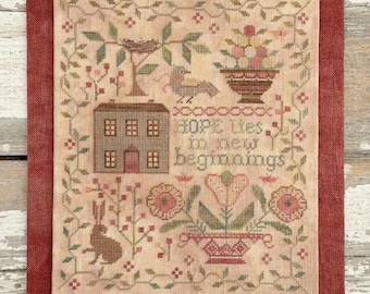 New Beginnings by Teresa Kogut - Cross Stitch Paper Pattern - 2025 Nashville Needlework Market