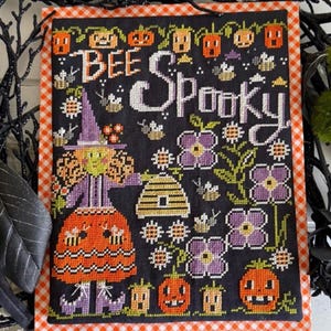 NEW! Bee Spooky by Stitching with the Housewives - Cross Stitch Paper Pattern