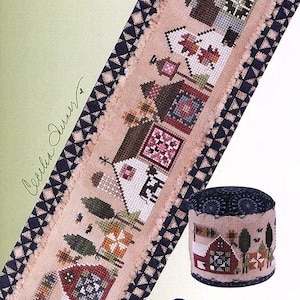NEW! Quilted Tiny Town by Heart in Hand Needleart - Cross Stitch Paper Pattern