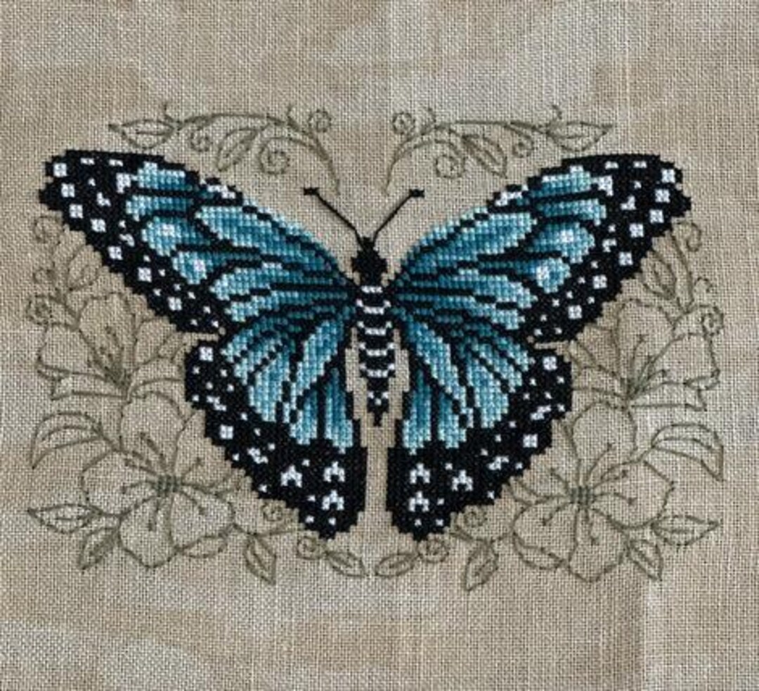 Blue Butterfly by Shannon Christine Designs - Cross Stitch Paper ...