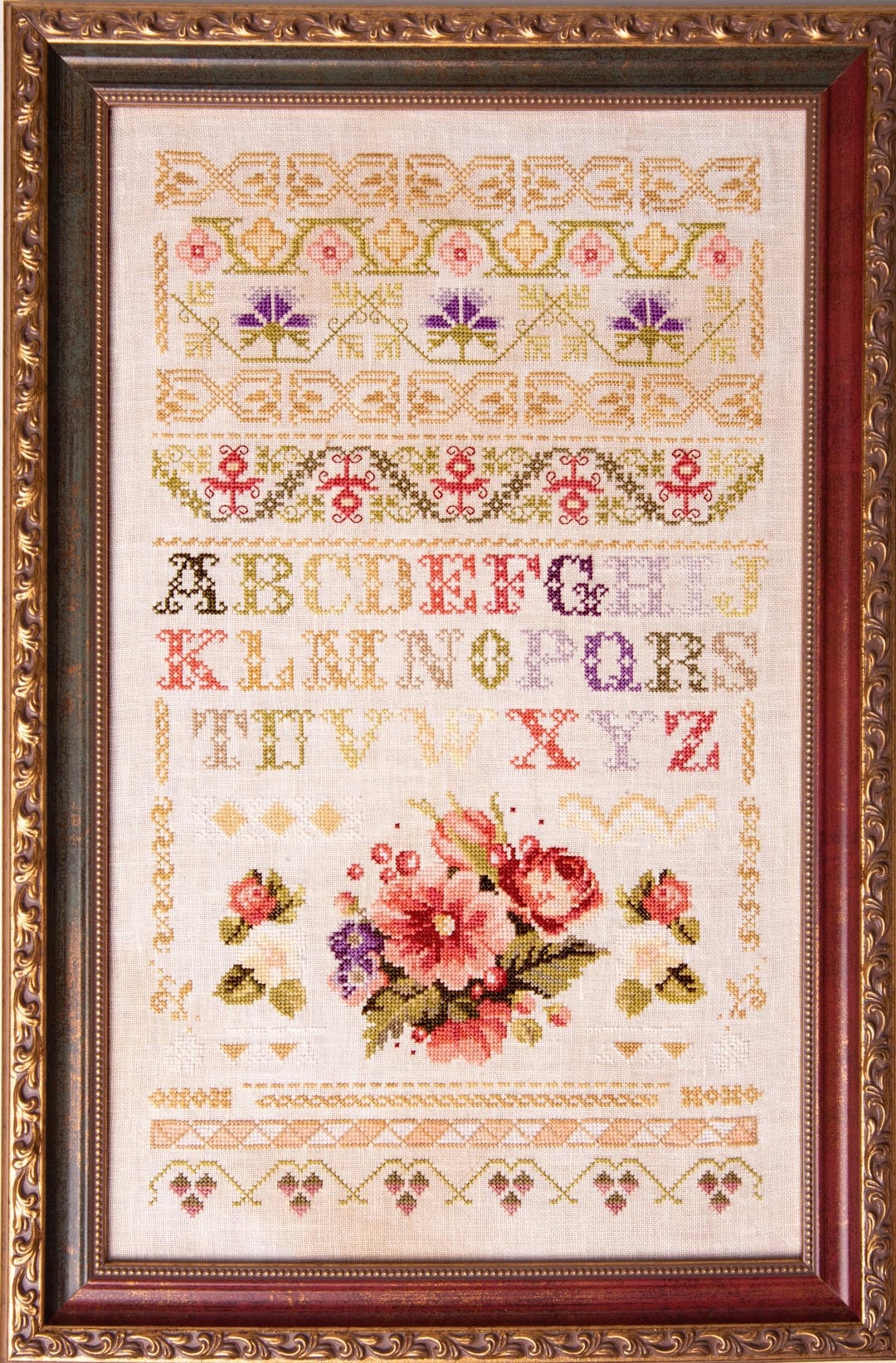 Floral Band Sampler by Samplers and Primitives - Cross Stitch Paper ...