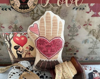 Hello Love Booklet by Teresa Kogut - Book of Cross Stitch Paper Patterns