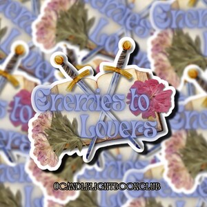 Enemies to Lovers  Sticker , Enemies to Lovers  Book Sticker , Romance Sticker , Vinyl Kindle Sticker,  Bookish Sticker , Kindle Sticker
