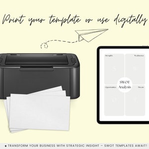 Swot Analysis Example For Desktop Printer SWOT Analysis Templates, Business SWOT Analysis, Business Forms ...