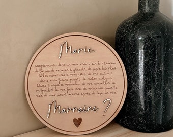 Carte demande Parrain/Marraine personnalisable
