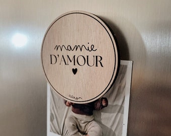 Personalized wooden magnet
