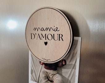 Magnet en bois personnalisé