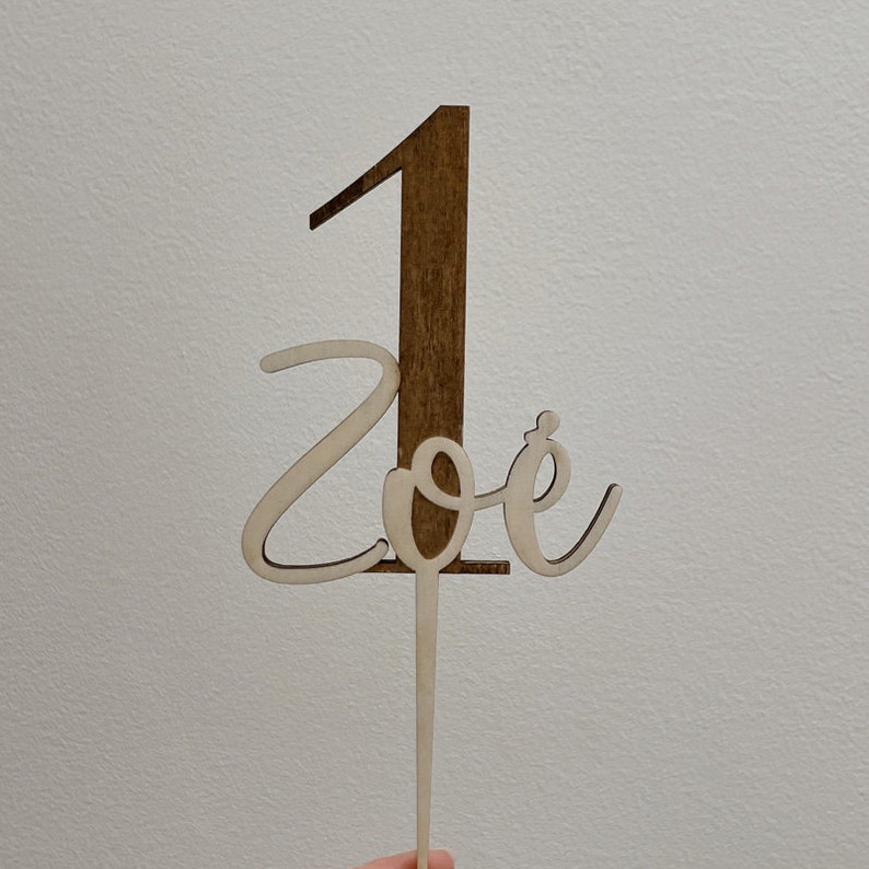 Cake topper chiffre anniversaire image 5