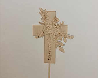 Baptism cake topper