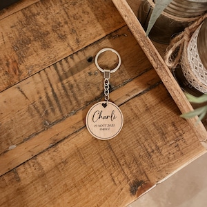 Porte-clés bois personnalisé