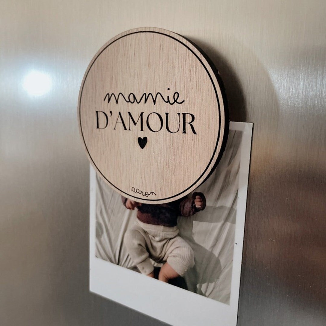 Magnet en bois personnalisé - Etsy France