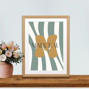 Personalized digital birth poster "Waves"