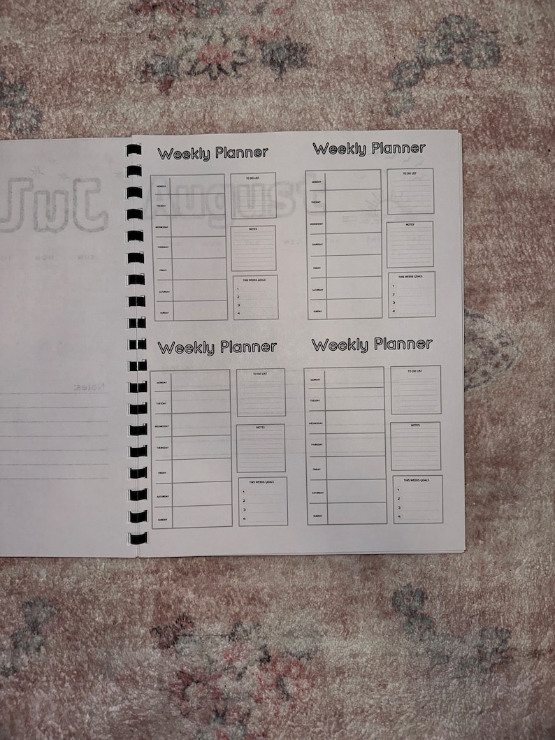 2024 Coloring Book Planner Etsy