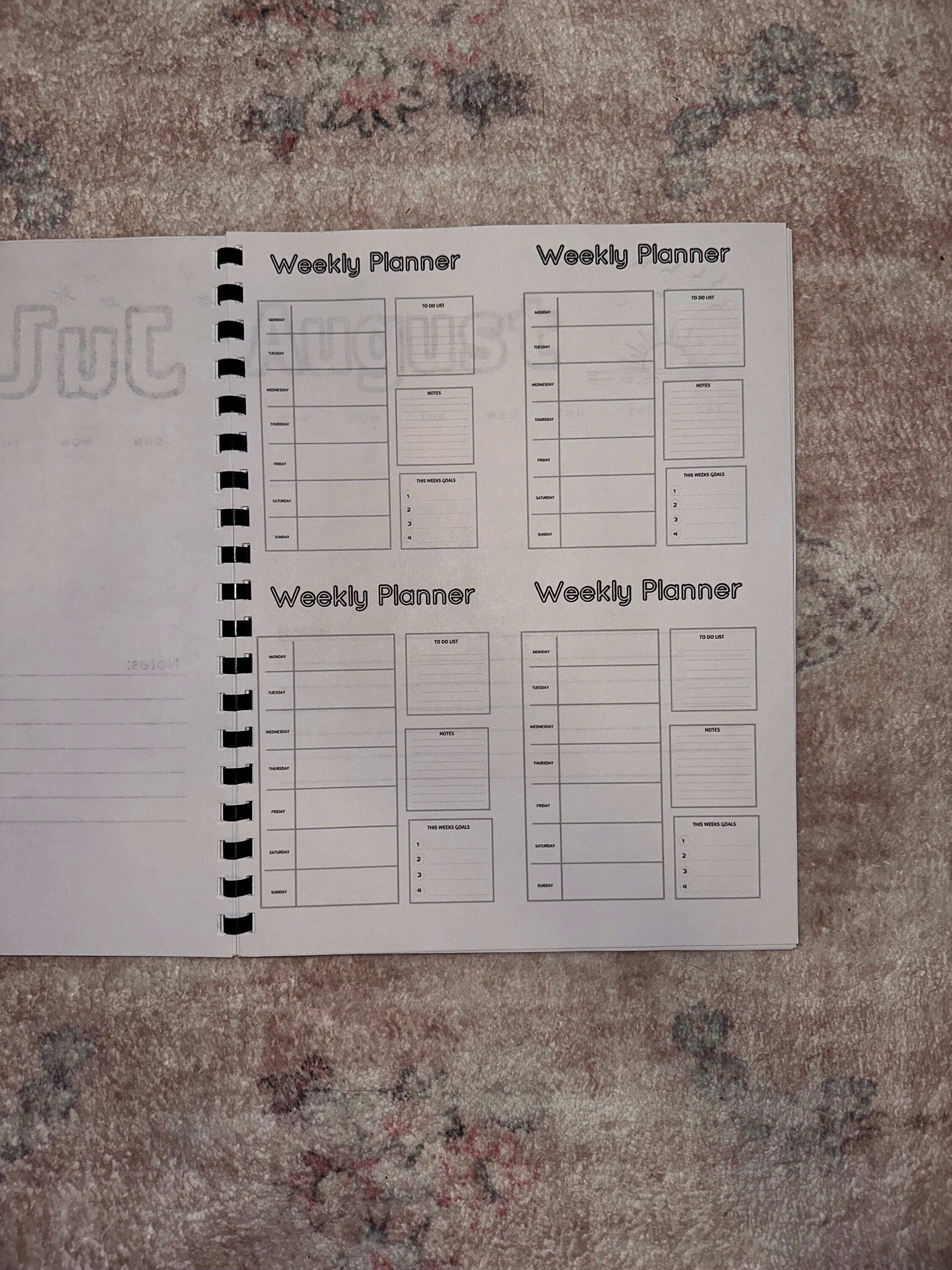 2024 Coloring Book Planner Etsy
