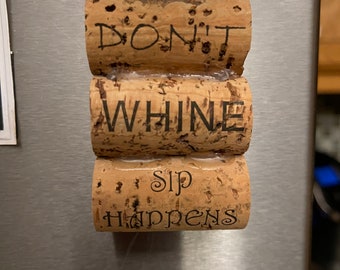 Cork Magnet with funny saying