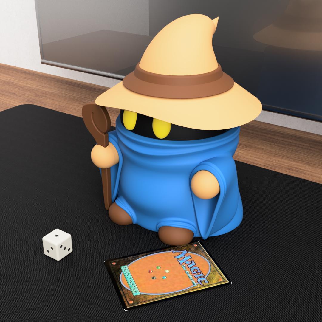 Black Mage Deck Box - Magnetic! - Comes with FREE Chocobo tokens!!