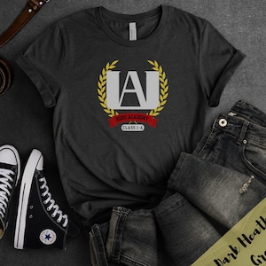 Anime Class 1-A Shirt, MHA, Hero School Class, Manga Lover Tee, UA Hero Academy, Boku No Hero, UA School Attire, All Might, Deku Tee