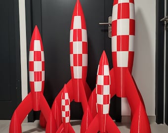 Tintin style rocket