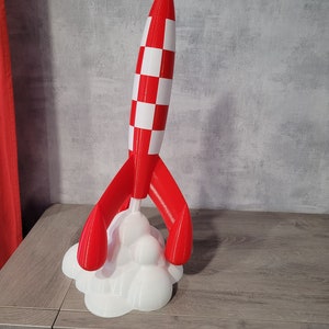 Tintin style rocket image 6