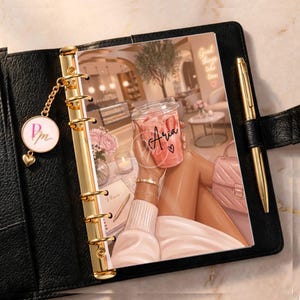 Personalized It Girl Planner Dashboard | Laminated Pink Insert, Custom Name Decor