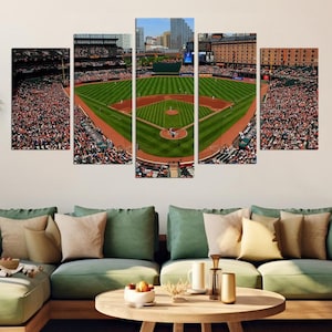 Oriole Park Camden Yards Stadion Leinwanddruck, Wand-Kunst-Design Druckdekor für Hauptdekoration, Baltimore Fan Geschenk